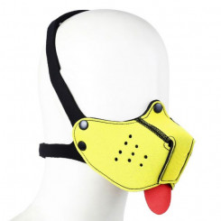 Neoprene dog mask yellow