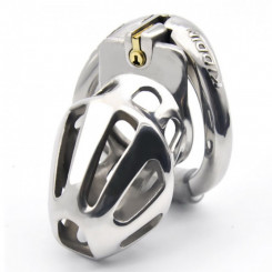 stainless steel latest small model chastity device ZA888-S-STEEL
