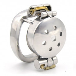 stainless steel short open cover chastity device