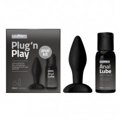 Набор из анальной пробки и лубриканта Coolmann Plug and Play Duo Set