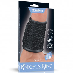 Насадка на пенис Vibrating Drip Knights Ring Black