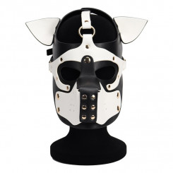 Неопреновая маска Puppy Face Leather Dog Mask White