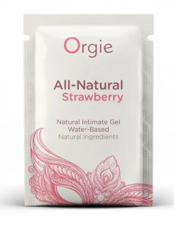 Лубрикант на водной основе со вкусом клубники Orgie ALL-NATURAL STRAWBERRY, 2ml
