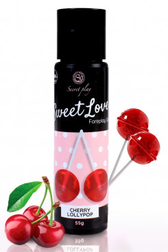Гель для орального секса Secret Play - Sweet Love Cherry Lollipop Gel, 60 ml