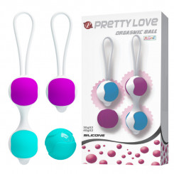 Вагинальные шарики - Pretty Love Orgasmic Balls Silicone