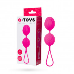 Вагинальные шарики - A-Toys, силикон, розовый, Ø 3,5 см