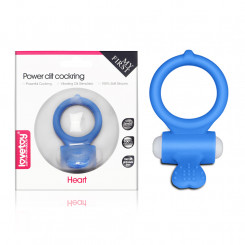 Эрекционное кольцо - Power Clit Cockring Heart Blue