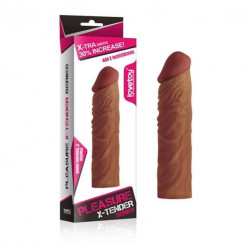 Насадка на член - Pleasure X-Tender Penis Sleeve Add 2" Brown