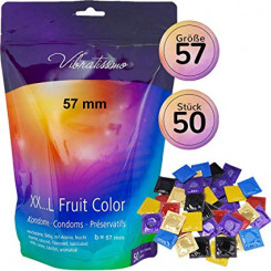 Презервативи - Vibratissimo XX ... L Fruit Color, 57 мм, 50 шт.