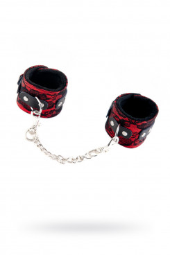 Кружевные наручники Toyfa Marcus, красный, 42 см