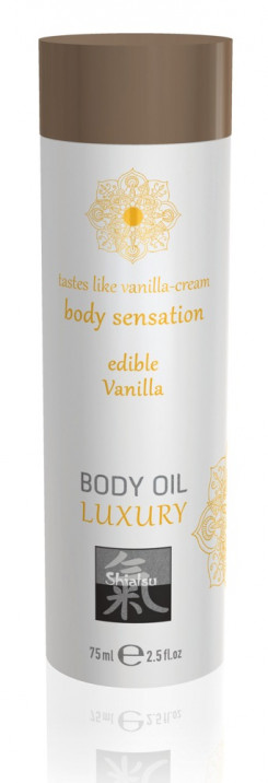 Массажное масло - Shiatsu Body Oil Edible Vanille, 75 мл