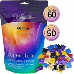 Презервативи - Vibratissimo XX ... L Fruit Color, 60 мм, 50 шт.