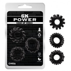 Ерекційні кільця - GK Power Gear Up Rings Black