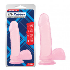 Фаллоимитатор - Hi-Rubber 7.7 Inch Dildo Pink