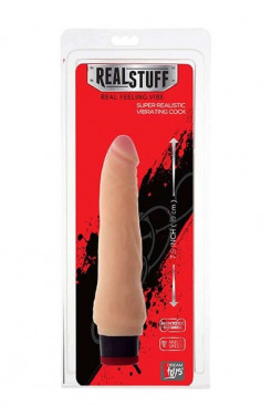 Вибратор - RealStuff 7.5 inch Vibrator Flesh
