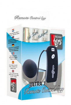Ultra 7 Remote Control Vibrating Egg Black