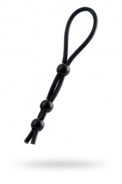 Эрекционная петля - Lasso: 3 beads, silicone, 19,5 cm