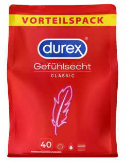 Презервативи - Durex Gefuhlsecht Classic 40pcs