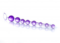 Анальная цепочка - Boss Jelly Anal Beads Purple