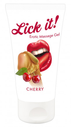Масажний гель Lick It! Cherry, 50 мл