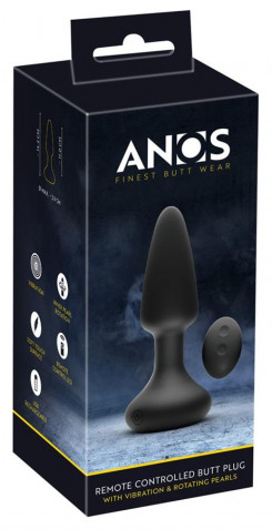 Анальна пробка - ANOS RC butt plug with vibration Analplug