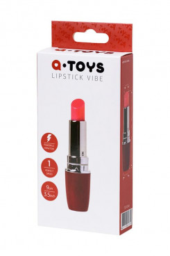 Вібростимулятор - A-Toys by TOYFA Smac, ABS plastic, red, 9 cm