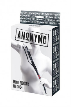 Флогер - Anonymo flogger, PU leather, black, 45 cm