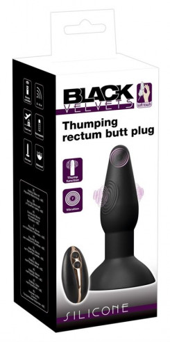 Анальна пробка - Black Velvets Thumping rectum