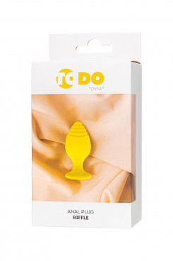Анальна пробка - Anal plug Riffle, yellow,ToDo, 7,5 cm