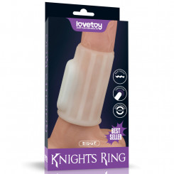 Насадка на член - Vibrating Spiral Knights Ring White III