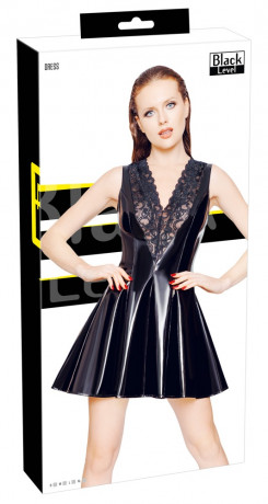 Плаття - 2851547 Vinyl Dress with Lace - black