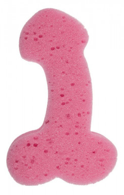 Губка для ванни Sponge Willy Pink, 19 см