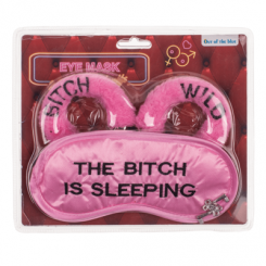 Плюшеві наручники та маска для очей Wild Bitch Pink
