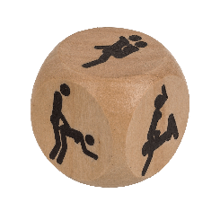 Дерев'яний кубик Kama Sutra Wooden Dice, 3 x 3 см