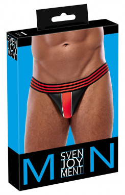 Чоловічі трусики - 2100347 Svenjoyment Mens Jockstrap, black/red