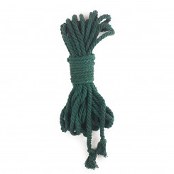 Хлопковая веревка BDSM 8 метров, 6 мм, цвет зеленый
