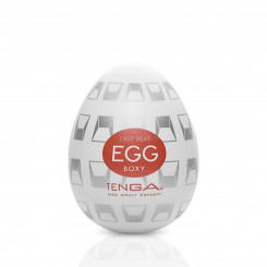 Мастурбатор-яйцо Tenga Egg Boxy с геометрическим рельефом