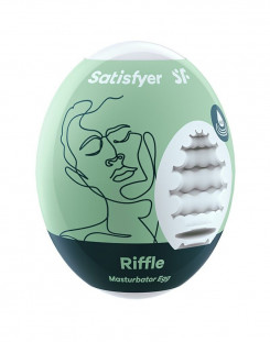 Самосмазывающийся мастурбатор-яйцо Satisfyer Egg Riffle, одноразовый, не требует смазки