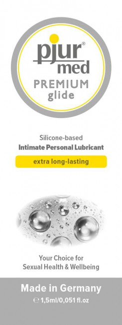 Универсальный силиконовый лубрикант - pjur Med Premium, 1,5 ml
