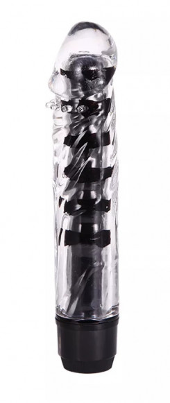 Вагинальный вибратор XESE Cristal Black ( длина 17,5 см, диаметр 3,5 см ), GSV-04 Black