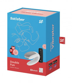 Вибромассажер для пар Satisfyer Double Fun White, 4002453