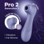 Вакуумный стимулятор клитора с вибрацией и Liquid Air Pro 2 Generation 3  Цвет: фиолетовый Satisfyer (Германия) - [Фото 5]