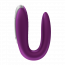 Смарт-вибратор для пар Double Fun цвет: фиолетовый Satisfyer (Германия) - [Фото 3]