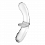Стеклянный фаллоимитатор Double Crystal цвет: прозрачный Satisfyer (Германия) - [Фото 3]