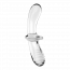 Стеклянный фаллоимитатор Double Crystal цвет: прозрачный Satisfyer (Германия) - [Фото 4]