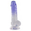 Clear Dildo with Balls - [Фото 3]