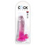KingCockClear 7 w balls pink - [Фото 1]