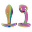 Anos Metal Butt Plug Set Rainb - [Фото 3]