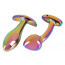 Anos Metal Butt Plug Set Rainb - [Фото 4]