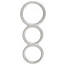 Metallic Silicone Triple Ring - [Фото 2]